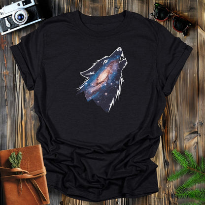 MyDesigns Physical Item S / Black Celestial Wolf T-Shirt