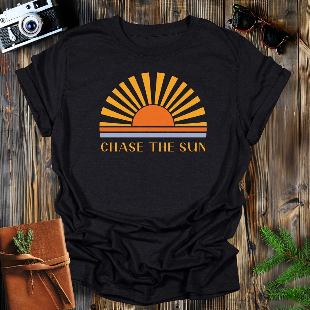 MyDesigns Physical Item S / Black Chase The Sun T-Shirt