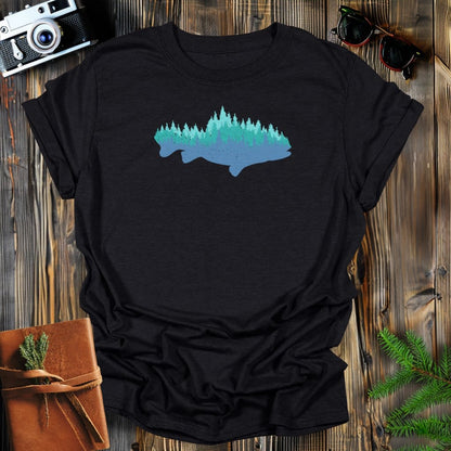 MyDesigns Physical Item S / Black Forest Fish Long Sleeve T-Shirt