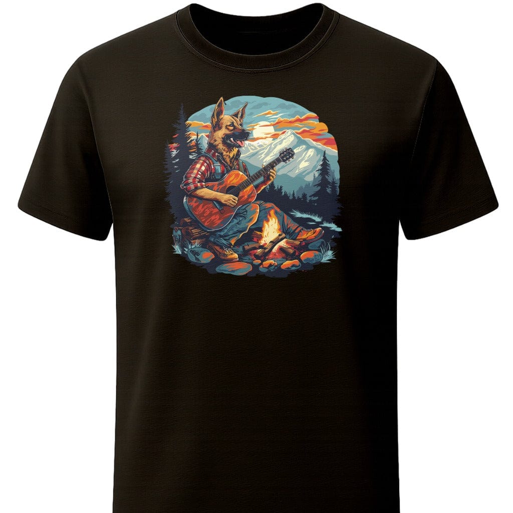 German Shepherd Country Jam T-Shirt In S / Black Lightweight adventure tee for outdoor lovers Perfect for hiking camping or road trips Made from soft breathable cotton for all-day comfort Ideal for nature lovers and adventurers FAYO Threads outdoor apparel remember Fun Awaits You Outside
