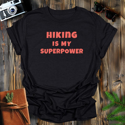 MyDesigns Physical Item S / Black Hiking Superpower T-Shirt