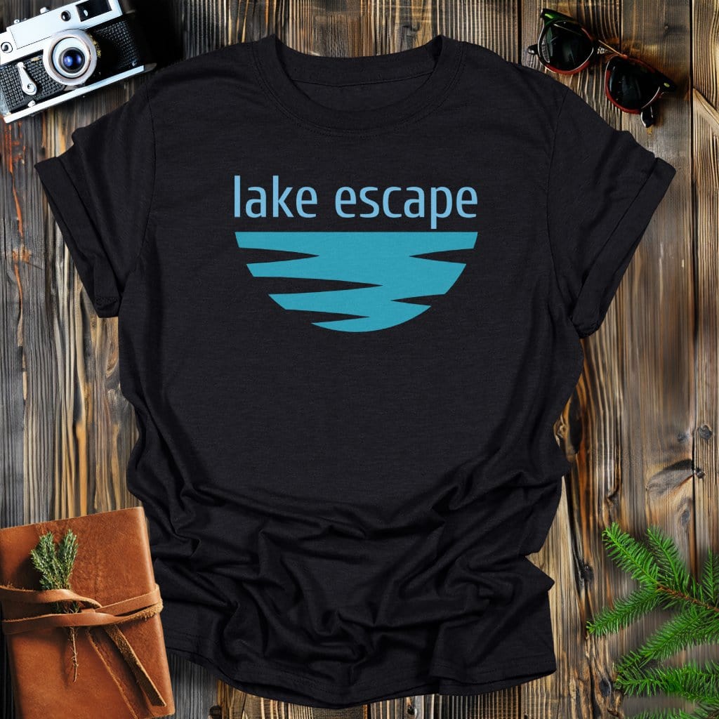 MyDesigns Physical Item S / Black Lake Escape T-Shirt