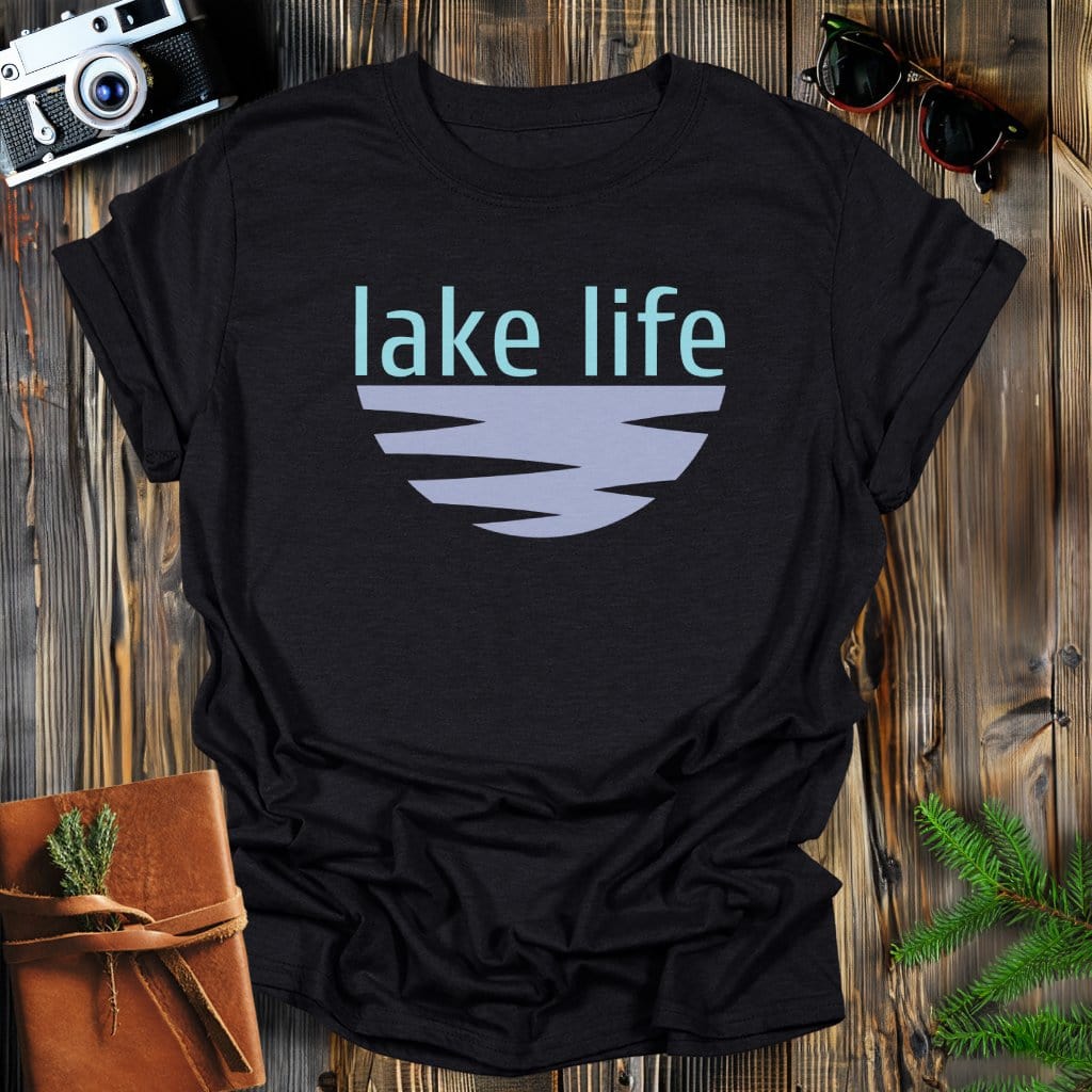 MyDesigns Physical Item S / Black Lake Life T-Shirt