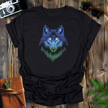 MyDesigns Physical Item S / Black Night Wolf T-Shirt