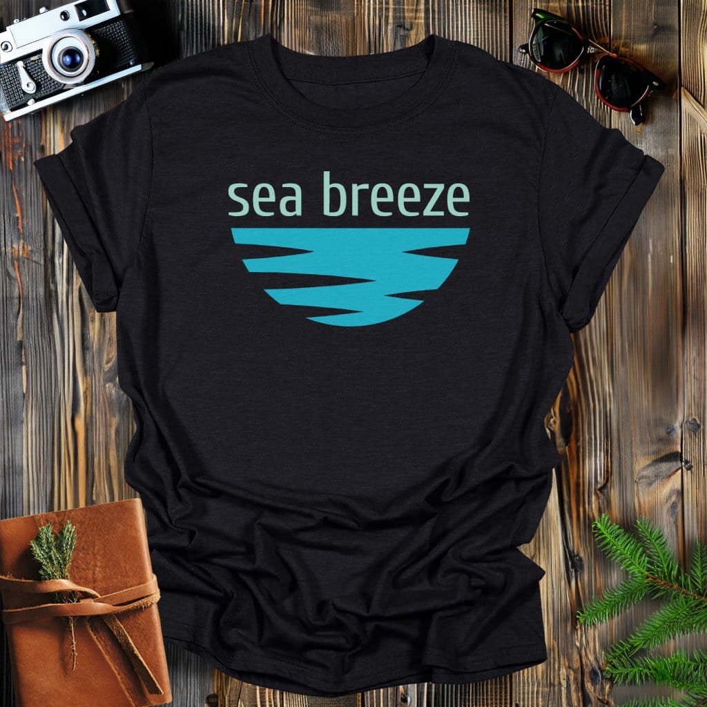 MyDesigns Physical Item S / Black Sea Breeze T-Shirt