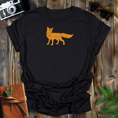 MyDesigns Physical Item S / Black Vintage Fox T-Shirt