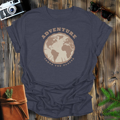 MyDesigns Physical Item S / Dark Heather Adventure Takes You Places T-Shirt