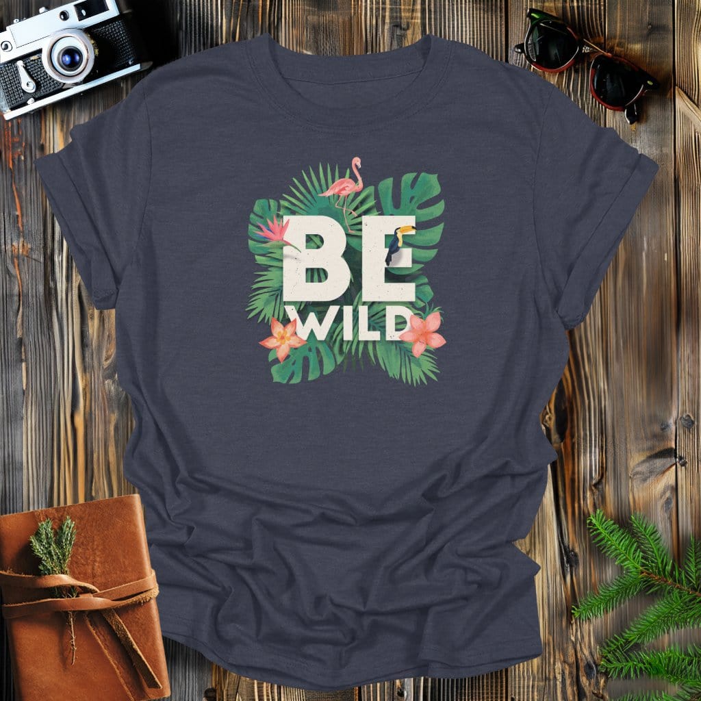 MyDesigns Physical Item S / Dark Heather Be Wild Long Sleeve T-Shirt