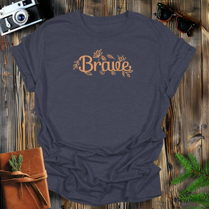 MyDesigns Physical Item S / Dark Heather Brave Floral T-Shirt