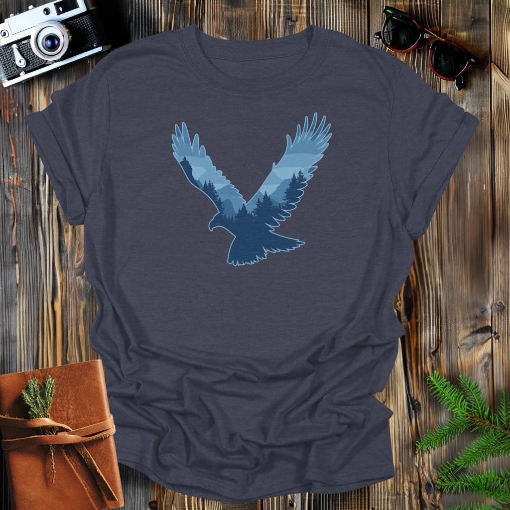 MyDesigns Physical Item S / Dark Heather Eagle Flight T-Shirt