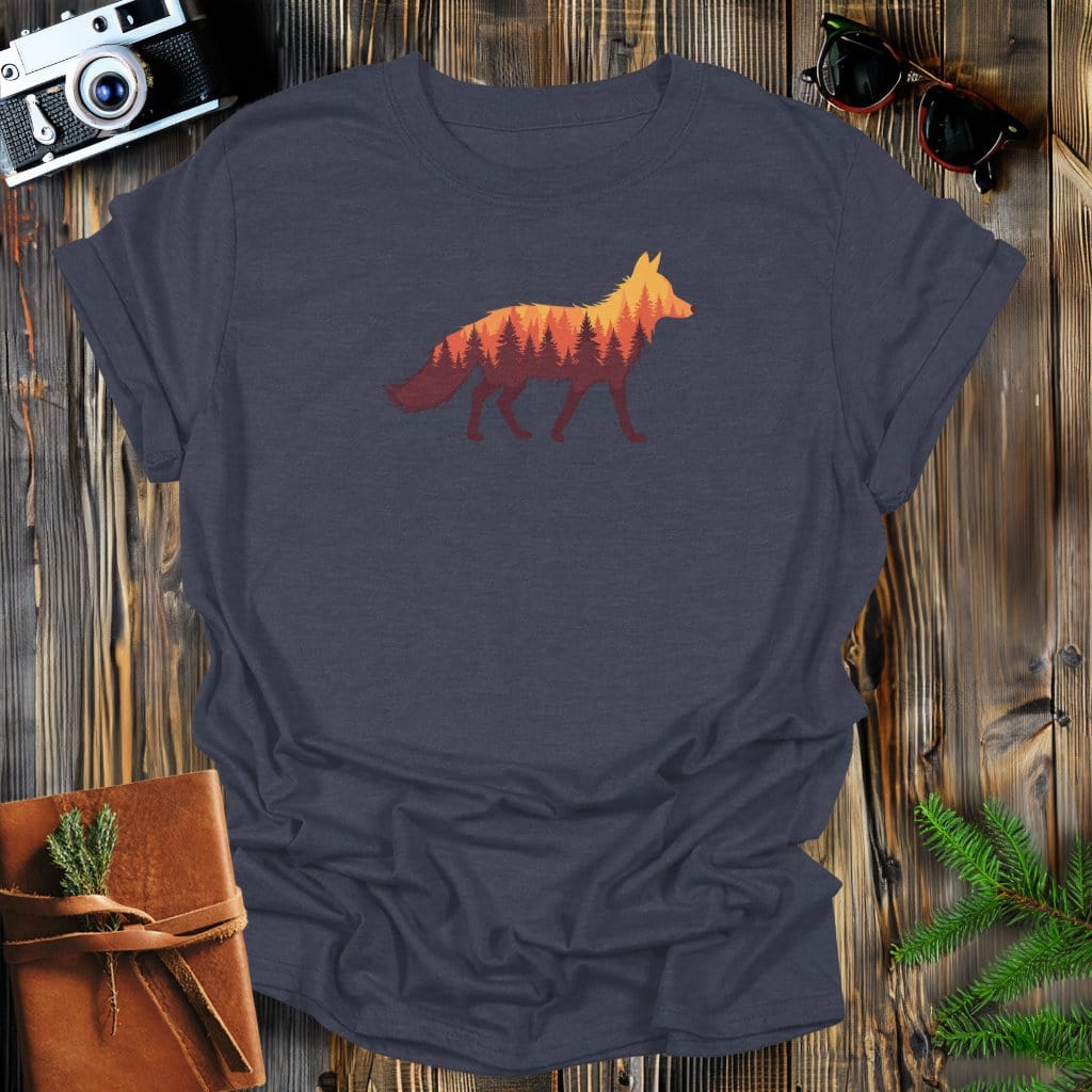 MyDesigns Physical Item S / Dark Heather Forest Fox T-Shirt