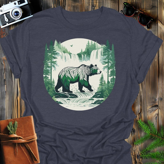 Forest Guardian T-Shirt In Dark Heather / S Lightweight adventure tee for outdoor lovers Perfect for hiking camping or road trips Made from soft breathable cotton for all-day comfort Ideal for nature lovers and adventurers FAYO Threads outdoor apparel remember Fun Awaits You Outside