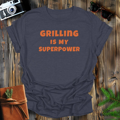 MyDesigns Physical Item S / Dark Heather Grilling Superpower T-Shirt