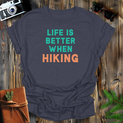 MyDesigns Physical Item S / Dark Heather HIking Life T-Shirt