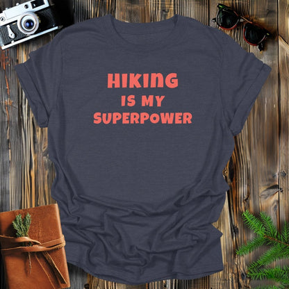 MyDesigns Physical Item S / Dark Heather Hiking Superpower T-Shirt