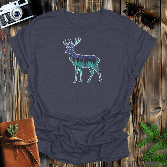 MyDesigns Physical Item S / Dark Heather Night Sky Buck T-Shirt