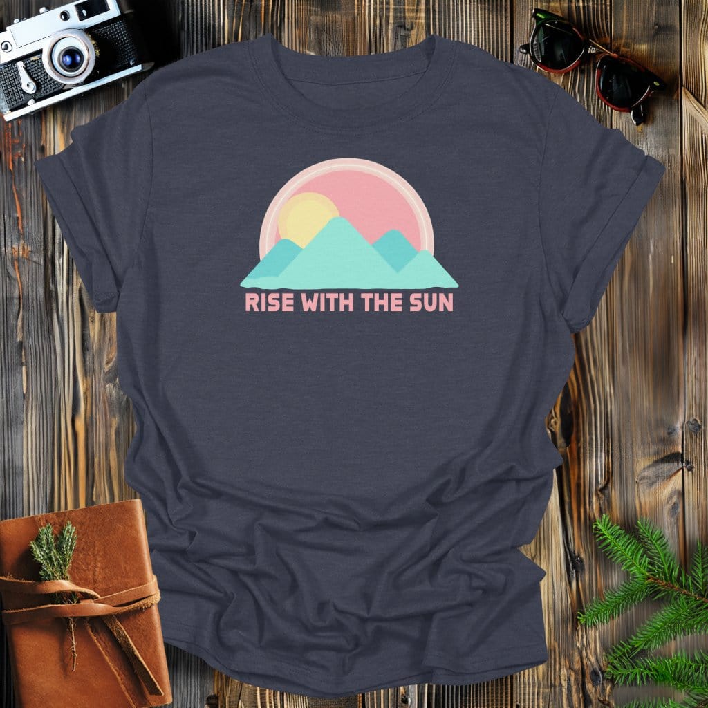 MyDesigns Physical Item S / Dark Heather Rise with the Sun T-Shirt