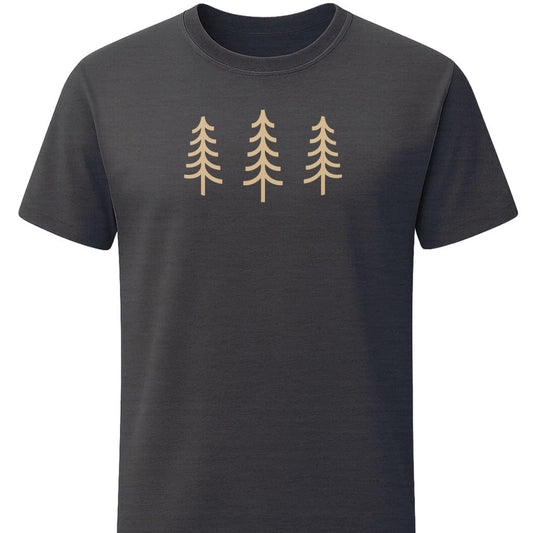 Simply Evergreen T-Shirt In S / Dark Heather Lightweight adventure tee for outdoor lovers Perfect for hiking camping or road trips Made from soft breathable cotton for all-day comfort Ideal for nature lovers and adventurers FAYO Threads outdoor apparel remember Fun Awaits You Outside