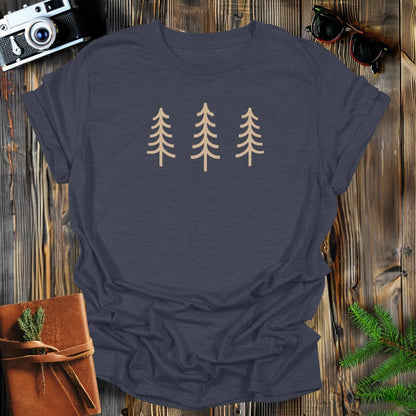 MyDesigns Physical Item S / Dark Heather Simply Trees T-Shirt