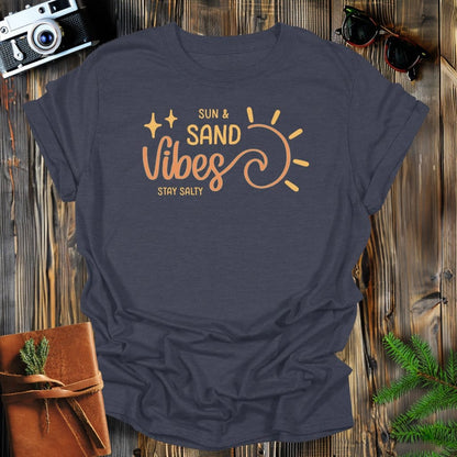 MyDesigns Physical Item S / Dark Heather Sun & Sand Vibes T-Shirt