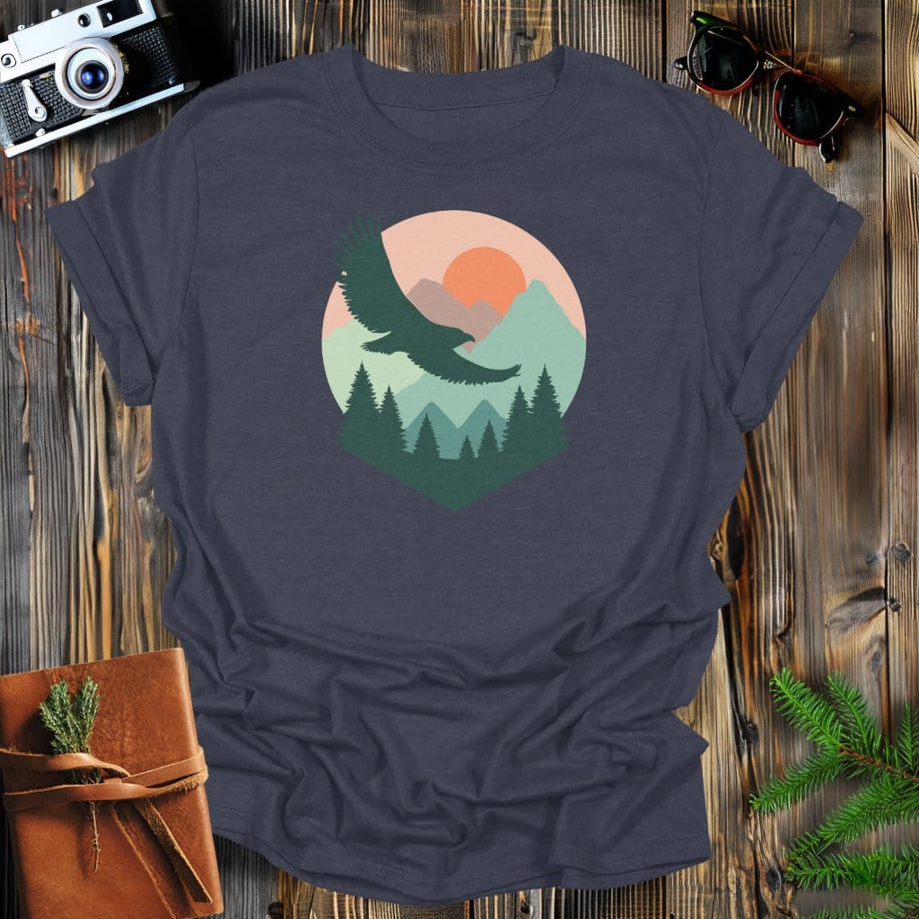 MyDesigns Physical Item S / Dark Heather Sunset Flight T-Shirt