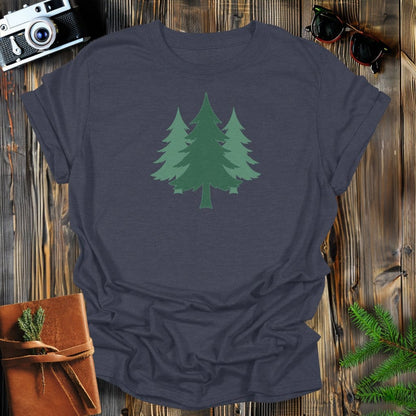 MyDesigns Physical Item S / Dark Heather Triple Evergreen T-Shirt