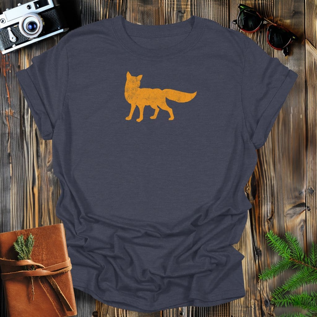 MyDesigns Physical Item S / Dark Heather Vintage Fox T-Shirt