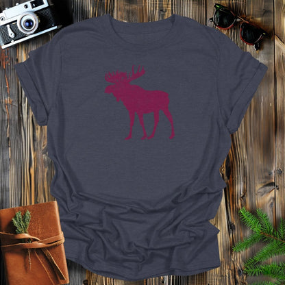 MyDesigns Physical Item S / Dark Heather Vintage Majestic Moose T-Shirt