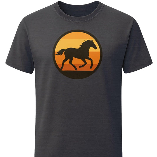 Wild Horizon T-Shirt In S / Dark Heather Lightweight adventure tee for outdoor lovers Perfect for hiking camping or road trips Made from soft breathable cotton for all-day comfort Ideal for nature lovers and adventurers FAYO Threads outdoor apparel remember Fun Awaits You Outside