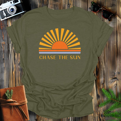 MyDesigns Physical Item S / Military Green Chase The Sun T-Shirt