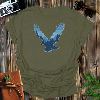 MyDesigns Physical Item S / Military Green Eagle Flight T-Shirt