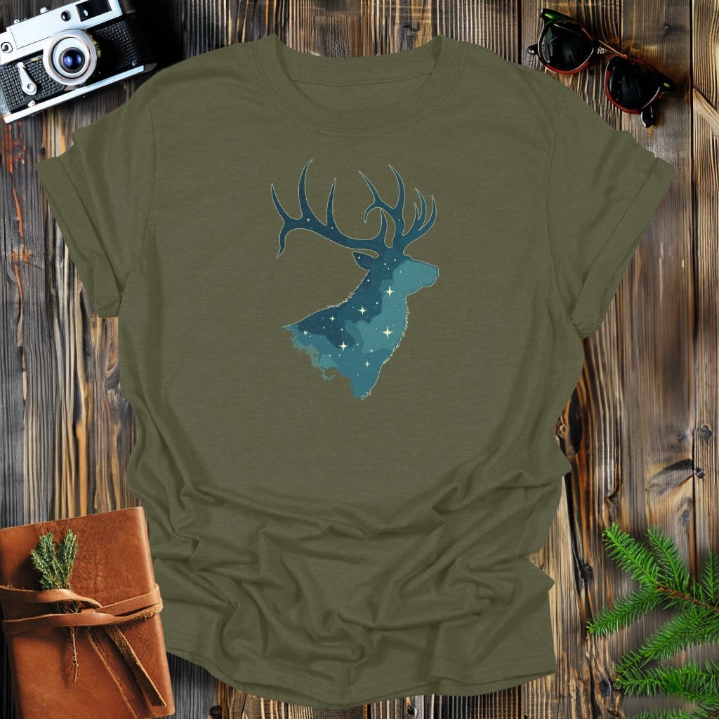 MyDesigns Physical Item S / Military Green Elk of Dreams T-Shirt