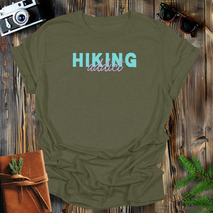 MyDesigns Physical Item S / Military Green Hiking Addict T-Shirt