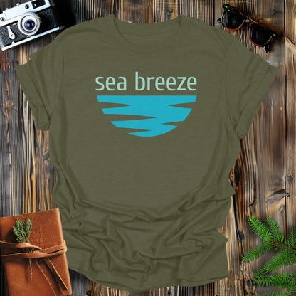 MyDesigns Physical Item S / Military Green Sea Breeze T-Shirt