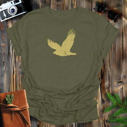 MyDesigns Physical Item S / Military Green Vintage Hawk T-Shirt