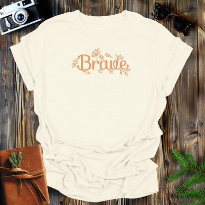 MyDesigns Physical Item S / Natural Brave Floral T-Shirt