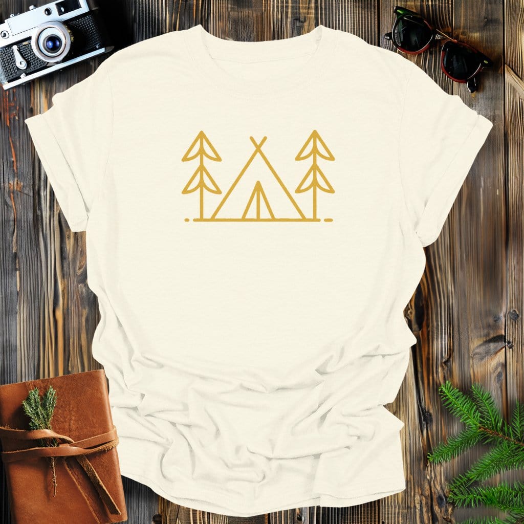 MyDesigns Physical Item S / Natural Camping Minimalist T-Shirt