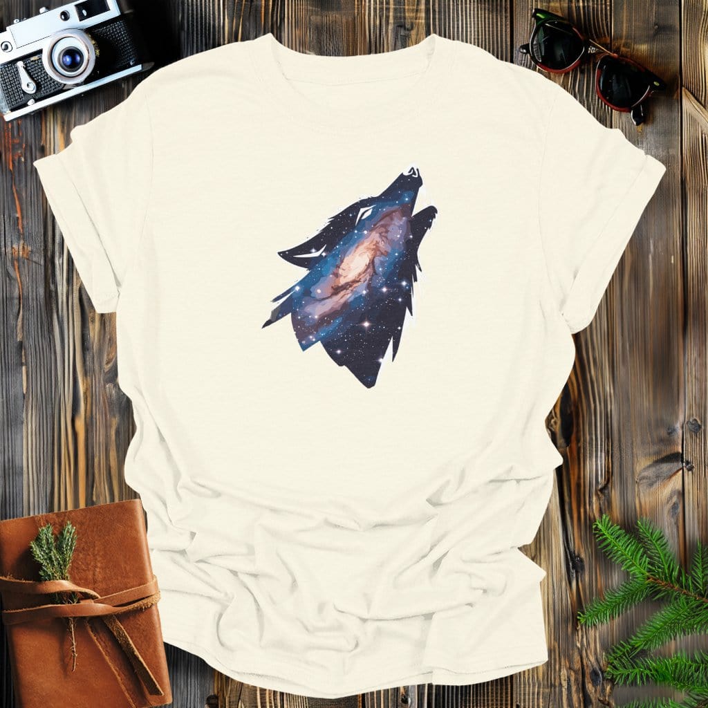 MyDesigns Physical Item S / Natural Celestial Wolf T-Shirt