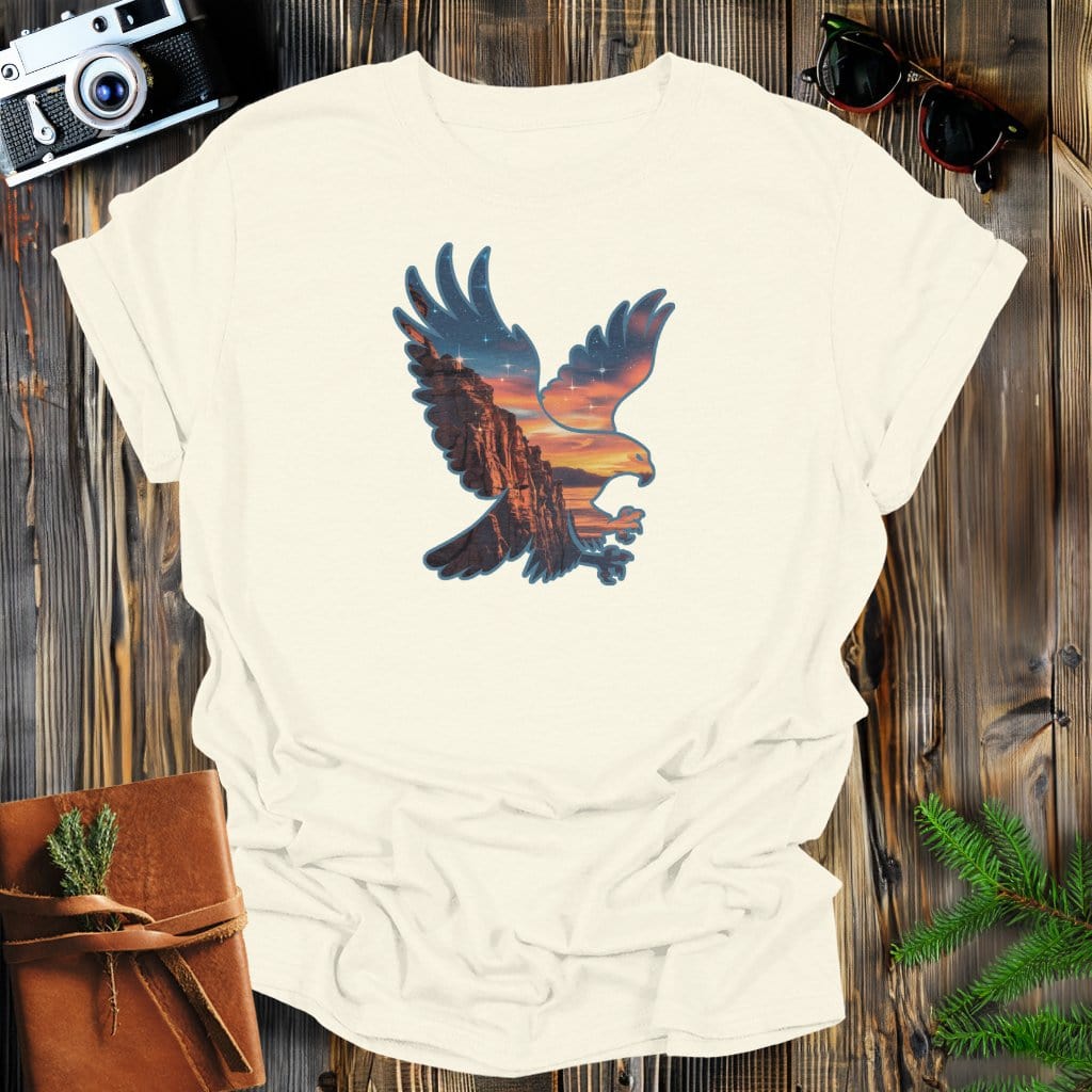 MyDesigns Physical Item S / Natural Eagle Ocean Peace T-Shirt