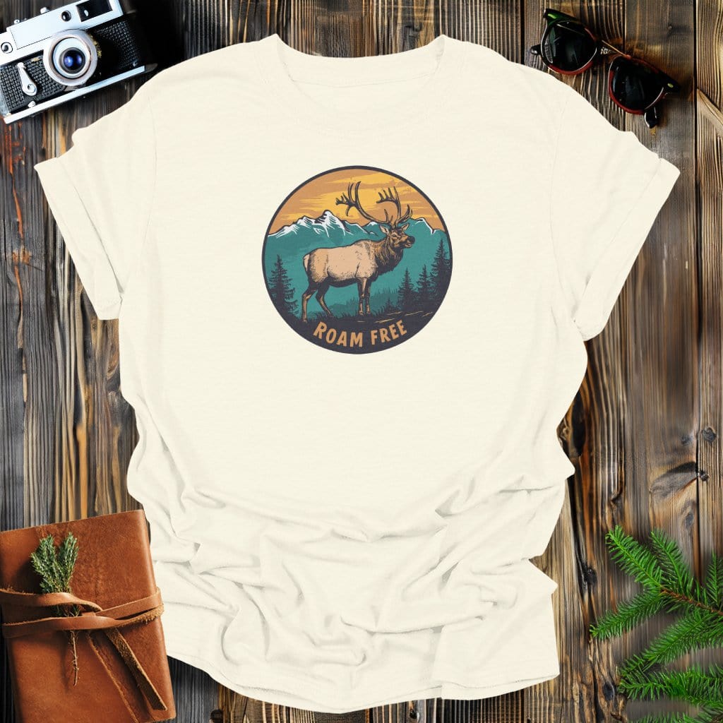 MyDesigns Physical Item S / Natural Elk Roam Free Long Sleeve T-Shirt