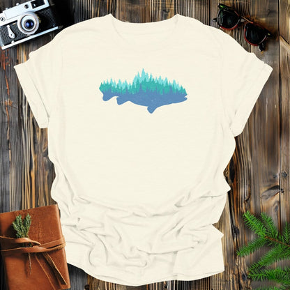 MyDesigns Physical Item S / Natural Forest Fish Long Sleeve T-Shirt