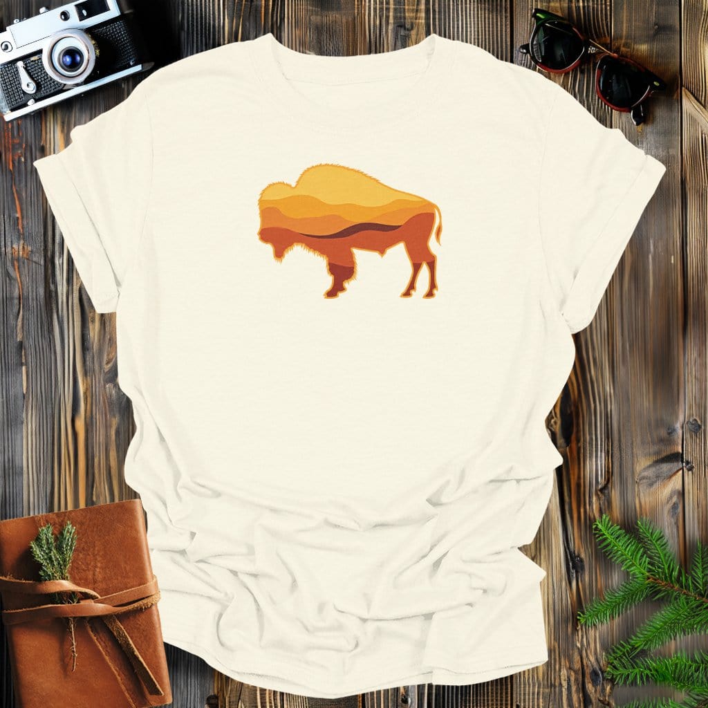 MyDesigns Physical Item S / Natural Golden Bison T-Shirt