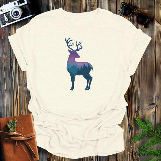 MyDesigns Physical Item S / Natural Mountain Buck T-Shirt