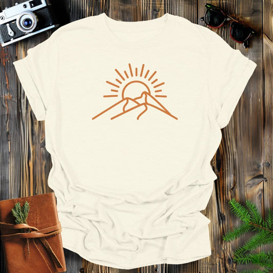 MyDesigns Physical Item S / Natural Mountain Sunshine T-Shirt