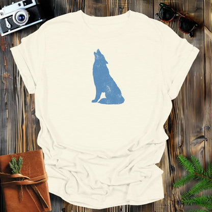 MyDesigns Physical Item S / Natural Vintage Howling Wolf T-Shirt