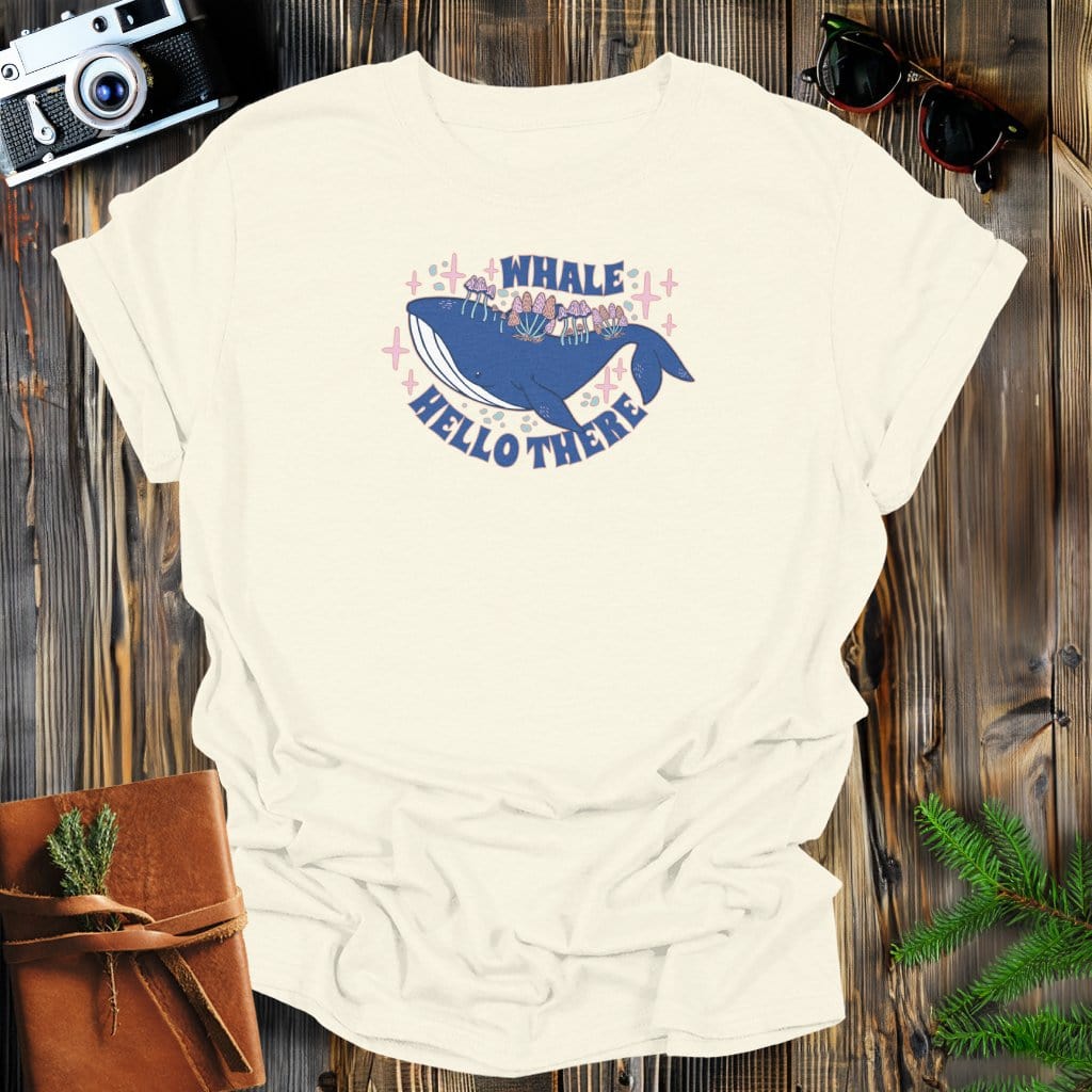 MyDesigns Physical Item S / Natural Whale Helllo There Long Sleeve T-Shirt