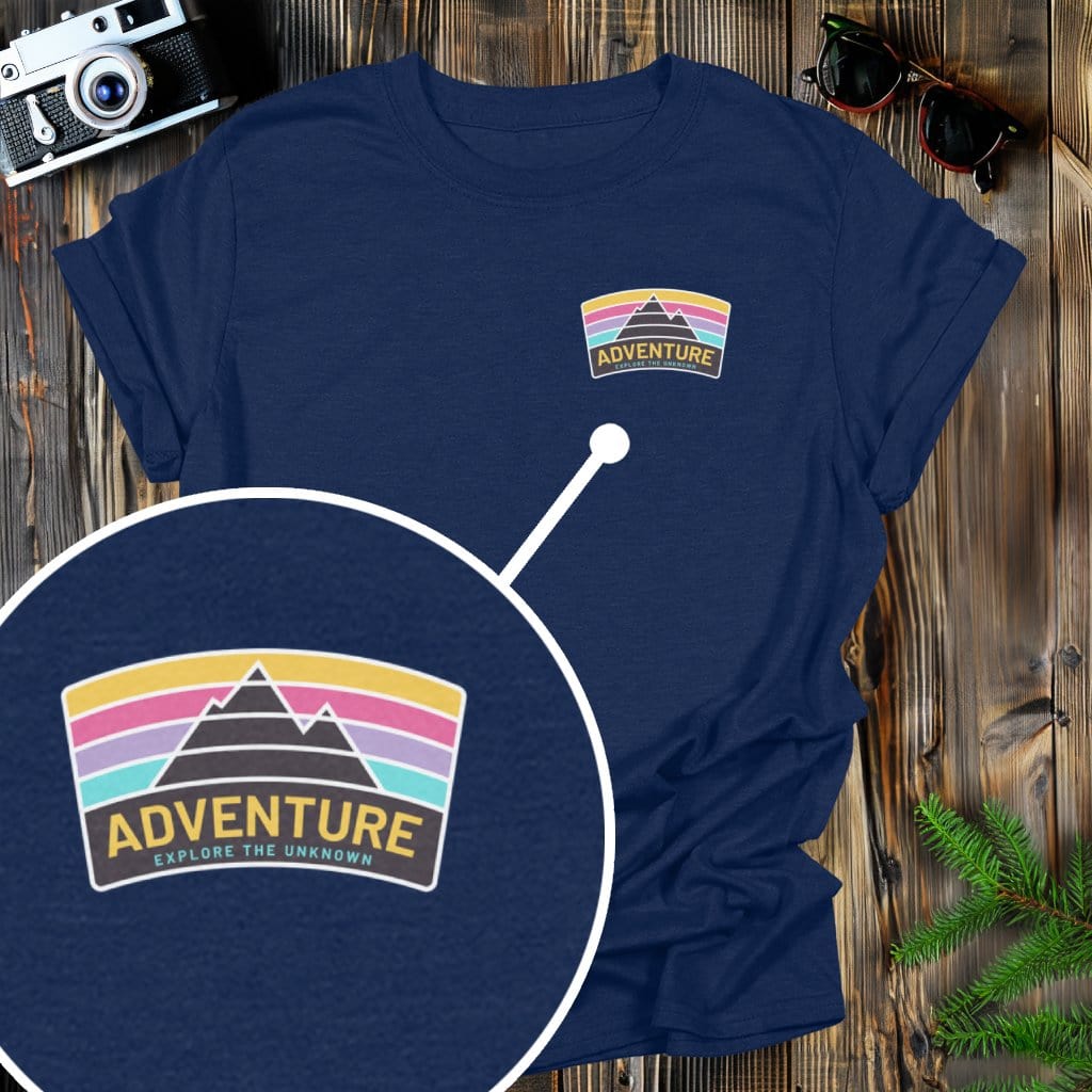 MyDesigns Physical Item S / Navy Adventure 90s Badge T-Shirt