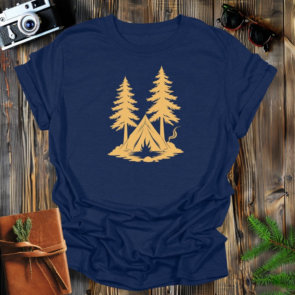 MyDesigns Physical Item S / Navy Camping Necessities T-Shirt