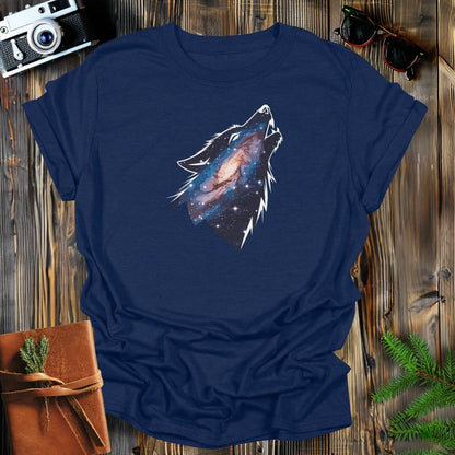 MyDesigns Physical Item S / Navy Celestial Wolf T-Shirt