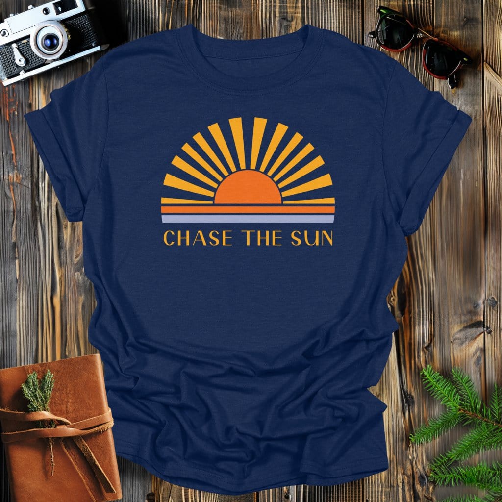 MyDesigns Physical Item S / Navy Chase The Sun T-Shirt